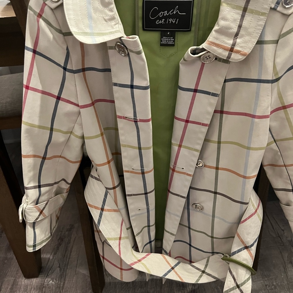 Coach Olive Green Quilted Jacket